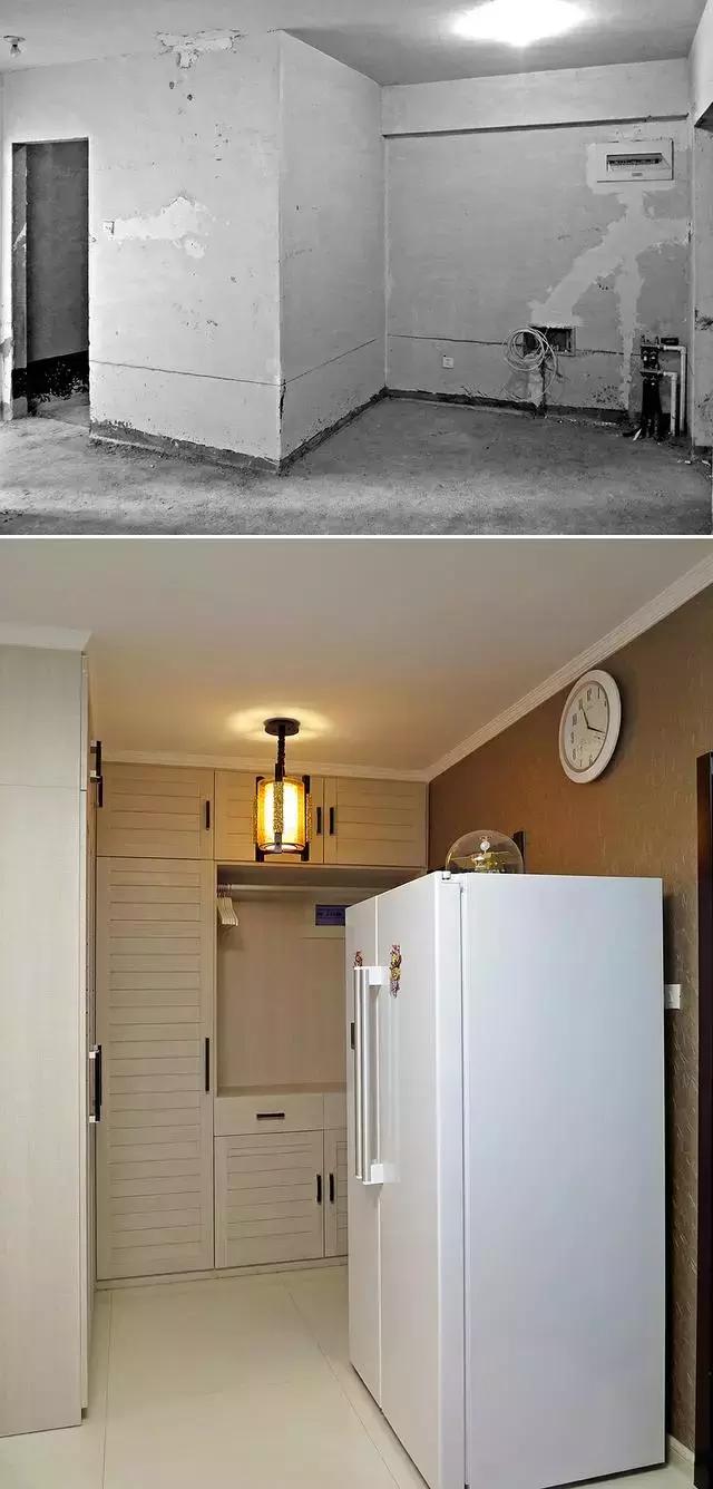 70平兩室一廳裝修前后效果圖對比 廚房和衛(wèi)生間真有個(gè)性!